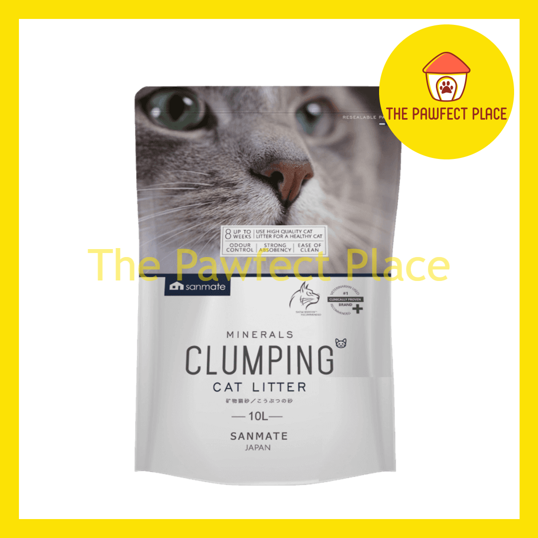 SANMATE SANKING 10Liter 7kg Japanese Mineral Clumping Cat Litter Sand Pasir Kucing High Quality Low Dust