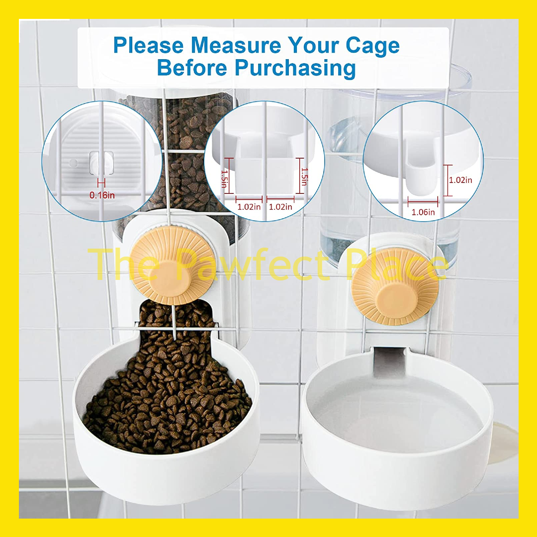 Pet Food Feeder Dispenser 850g Water Feeder Dispenser 1L